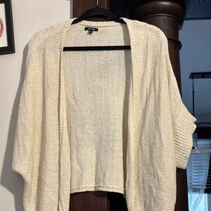 Apt. 9 Women's Beige Open-Front Cardigan
